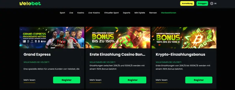Velobet Casino Promos